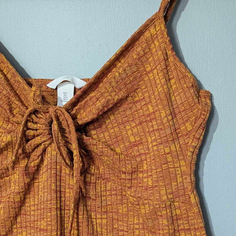 H&M Keyhole Ribbed Bodycon Mini Dress Womens Large - Picture 2 of 11